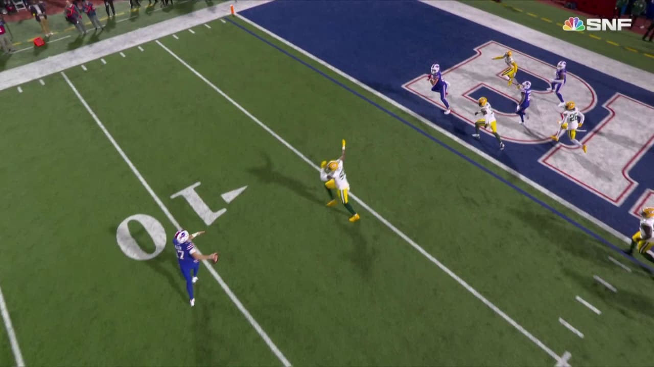 Josh Allen improvises touchdown pass to Dawson Knox - NBC Sports