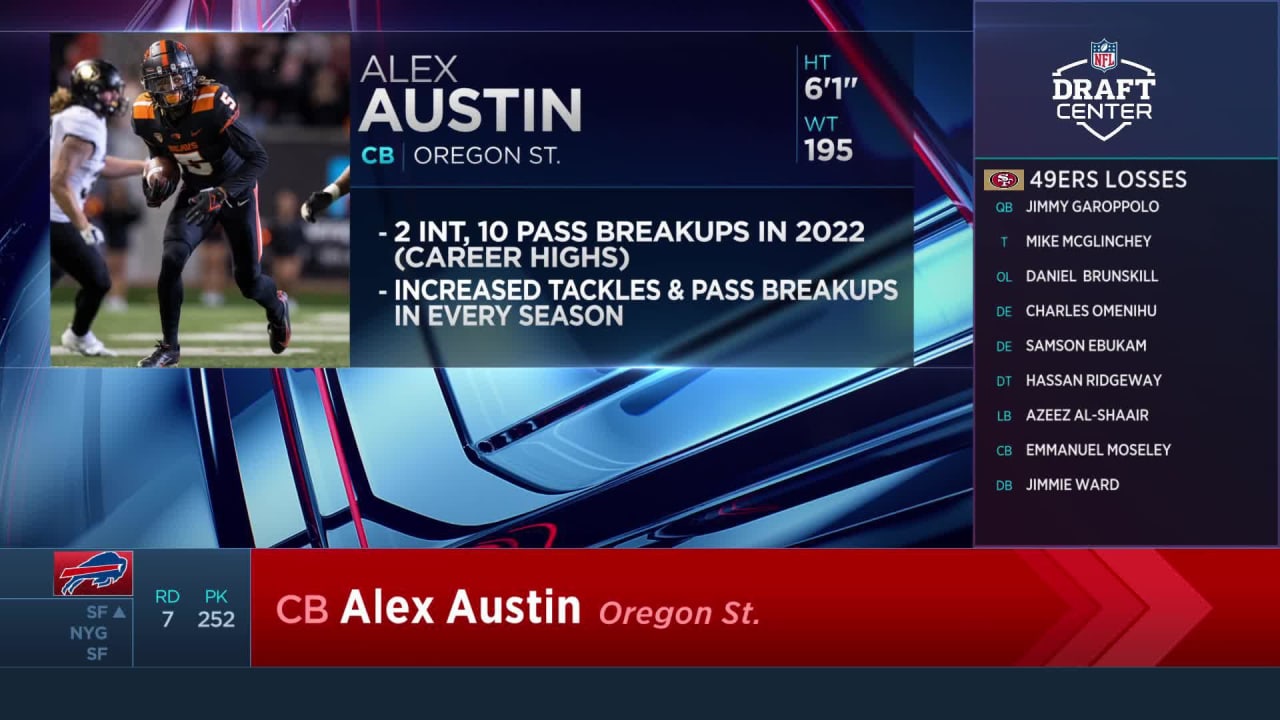 Round 7 - Pick 35: Alex Austin, CB, Oregon State (Buffalo Bills