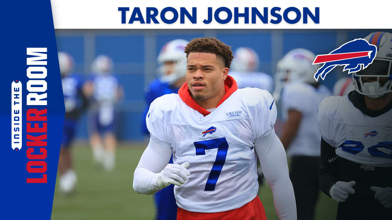 Taron Johnson 7 Buffalo Bills Super Bowl LVII Away Player Men Jersey -  White Jersey - Bluefink