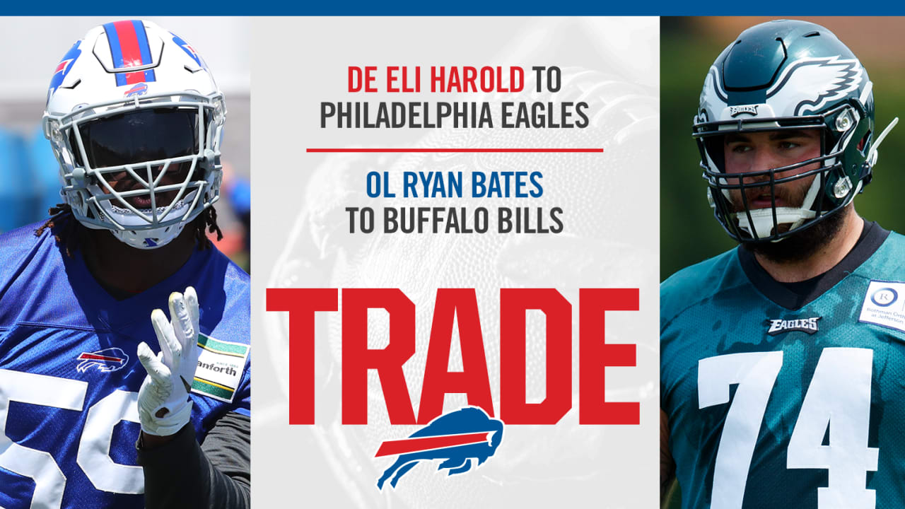 Bills trade defensive end Eli Harold to Eagles for offensive lineman Ryan  Bates