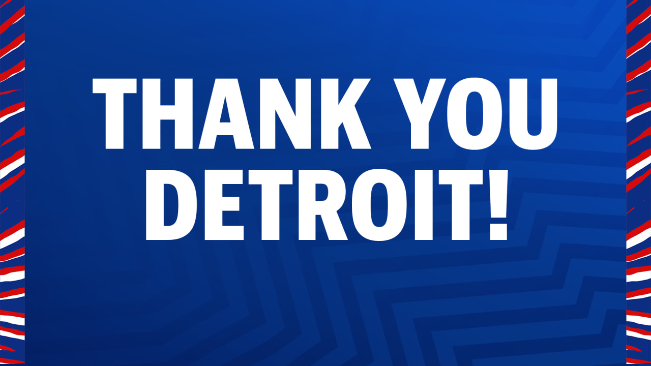 Thank you, Detroit