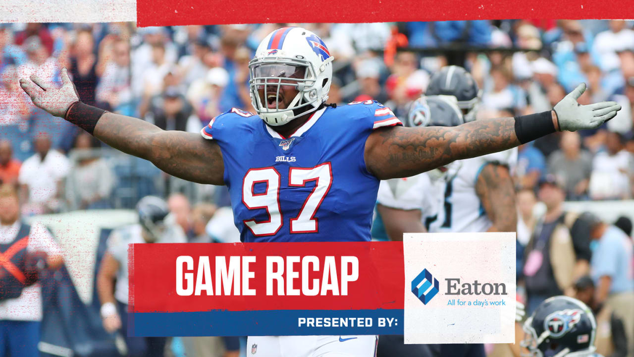 Bills improve to 41 with a sevenpoint win at Tennessee Game Recap