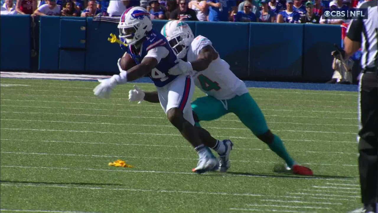 Can't miss play! Stefon Diggs with a 55-yard touchdown catch from Josh Allen, Bills vs. Dolphins