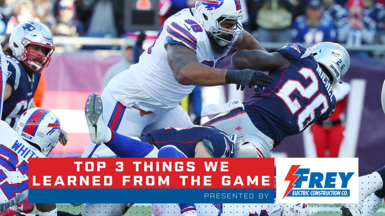 Top 3 things we learned from Bills vs. Patriots