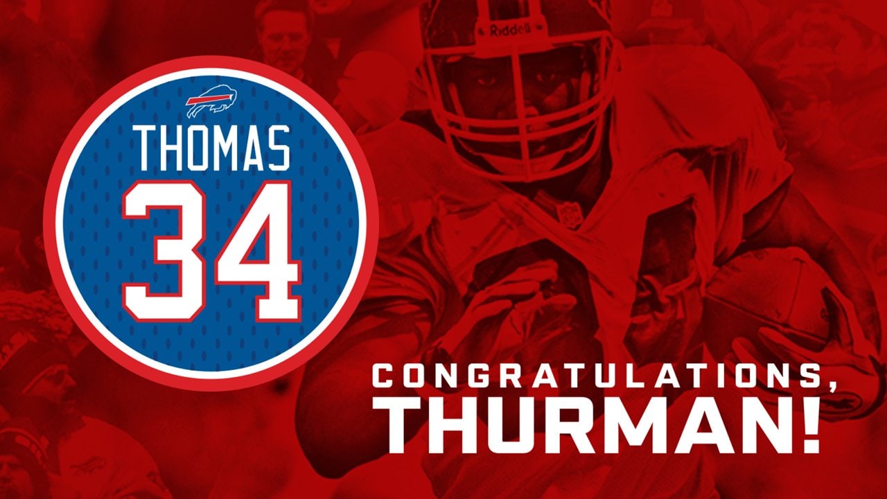 Thurman Thomas started his jersey retirement with a selfless act in 1997, News