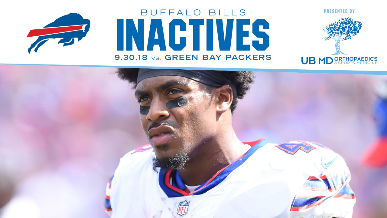 Buffalo Bills inactives: LeSean McCoy out against the Vikings