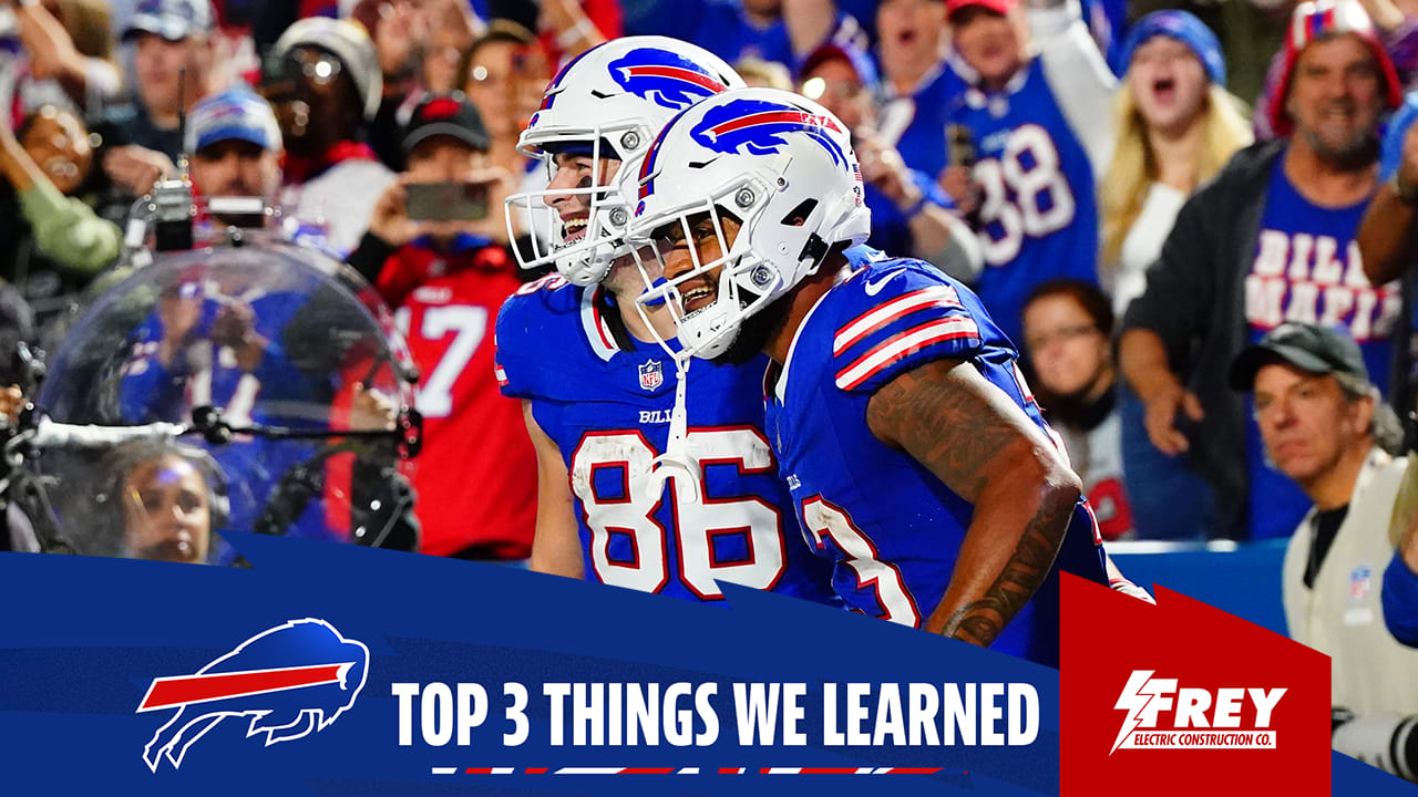 The top 3 things we learned from Bills vs. Buccaneers TNF Week 8