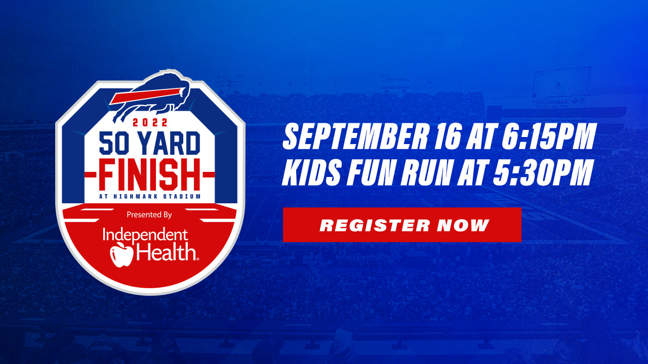 Bills to host '50-Yard Finish' 5K race on Friday, Sept. 24