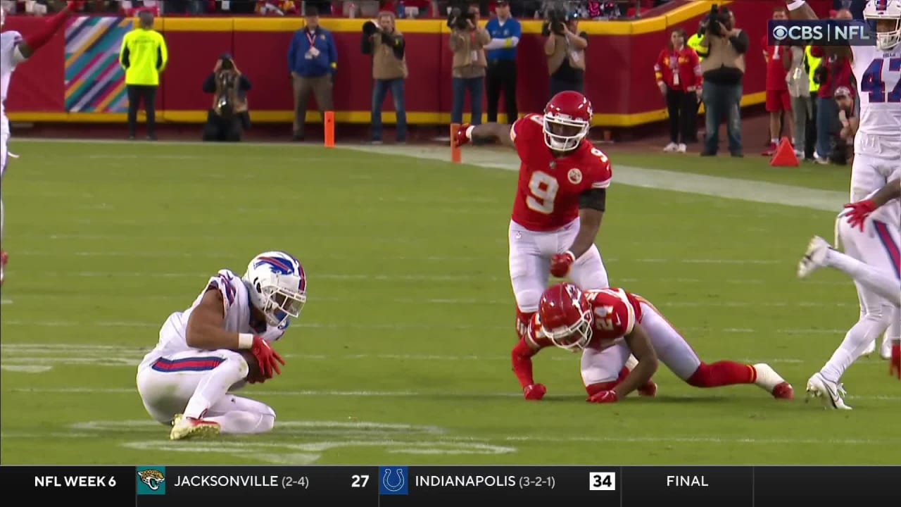 Bills outlast Chiefs as Taron Johnson picks off Patrick Mahomes to end the  game