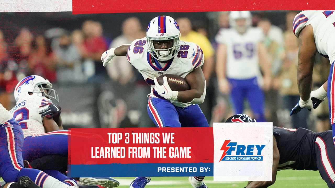 Top 3 things we learned about the Bills