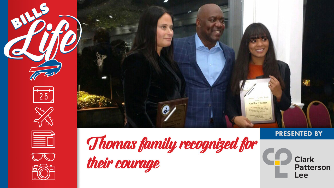 Bills' Thurman Thomas, family among those receiving 'Courage' awards