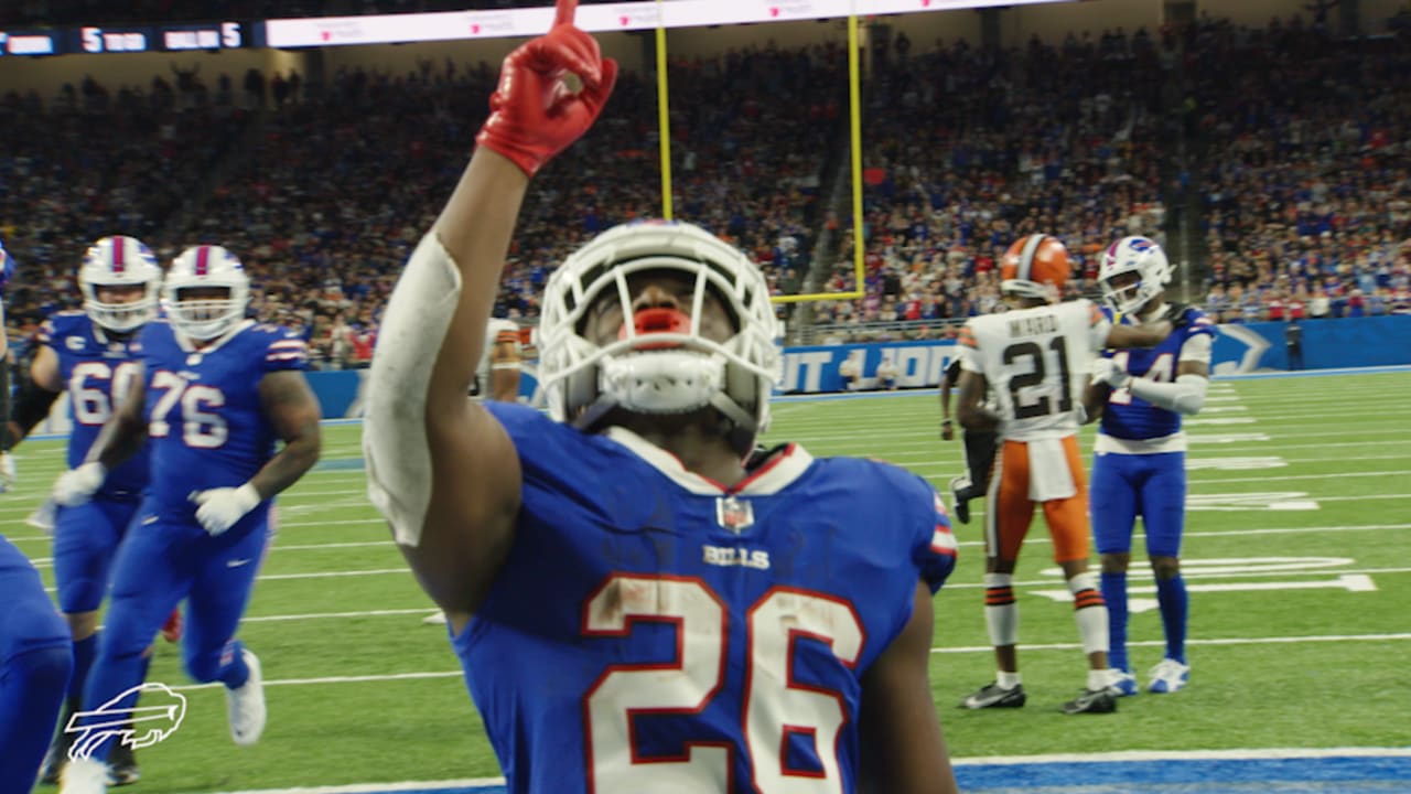 Bills' Devin Singletary opens second half with TD vs. Bears (video)