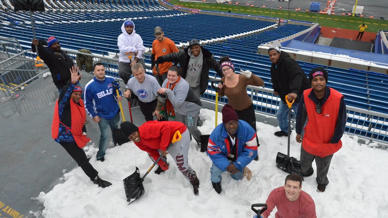 Video: Ralph Wilson Stadium Snow