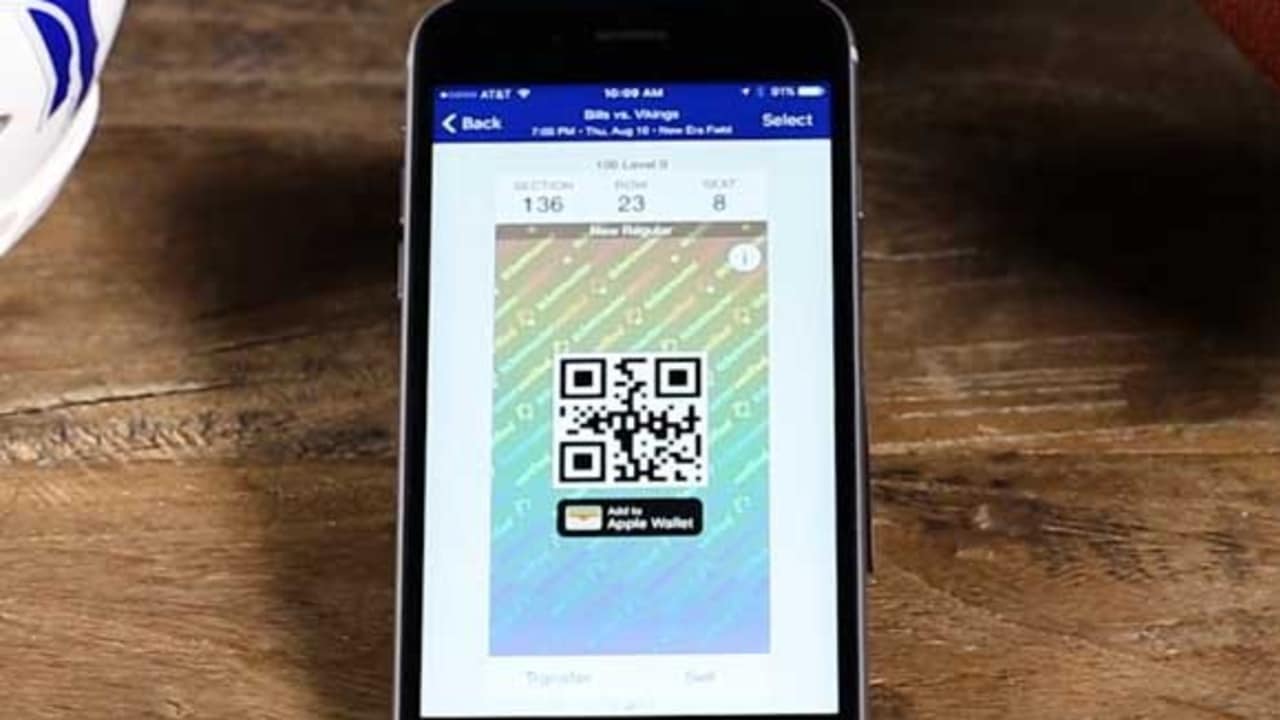 How to view your ticket on the Bills Mobile App