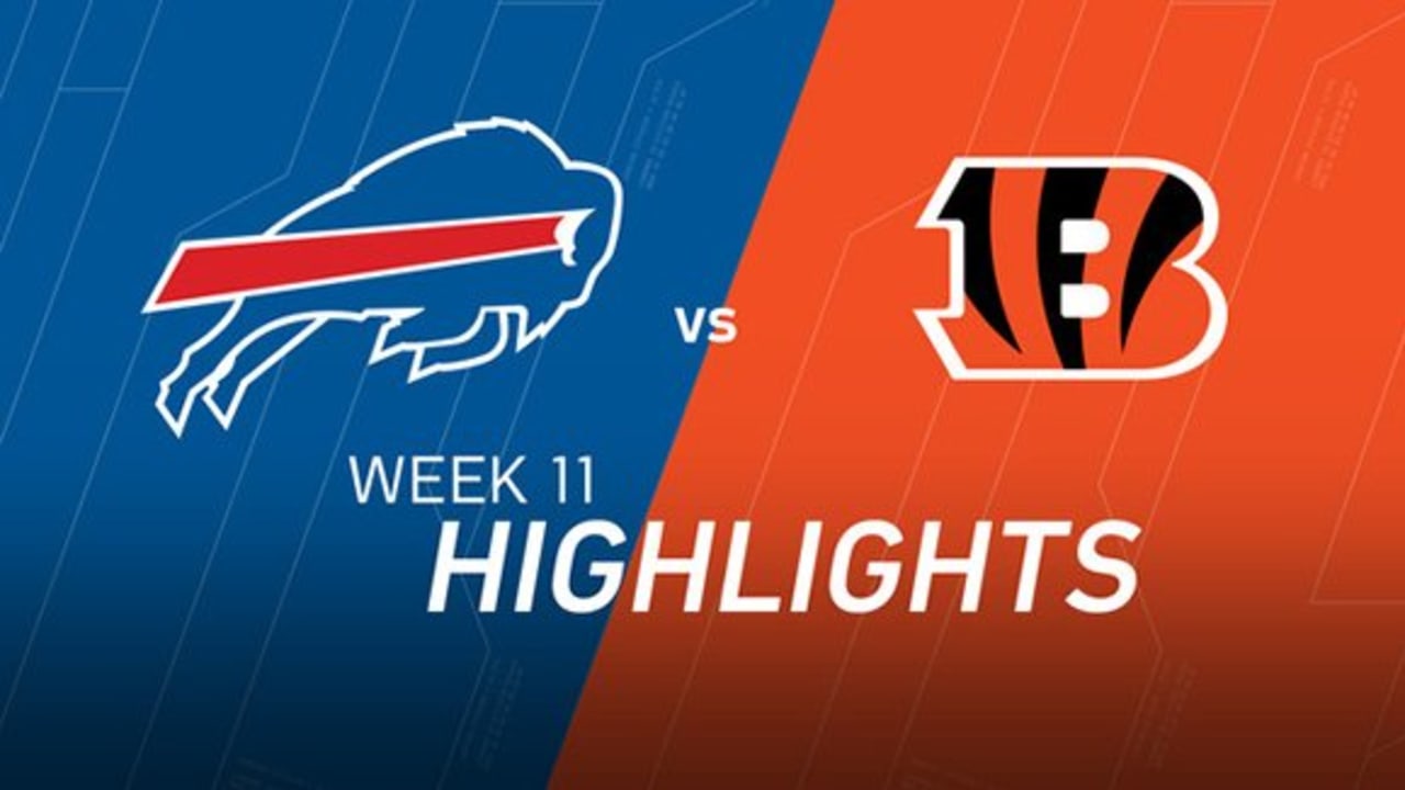 Bills vs. Bengals  NFL Week 11 Game Highlights 