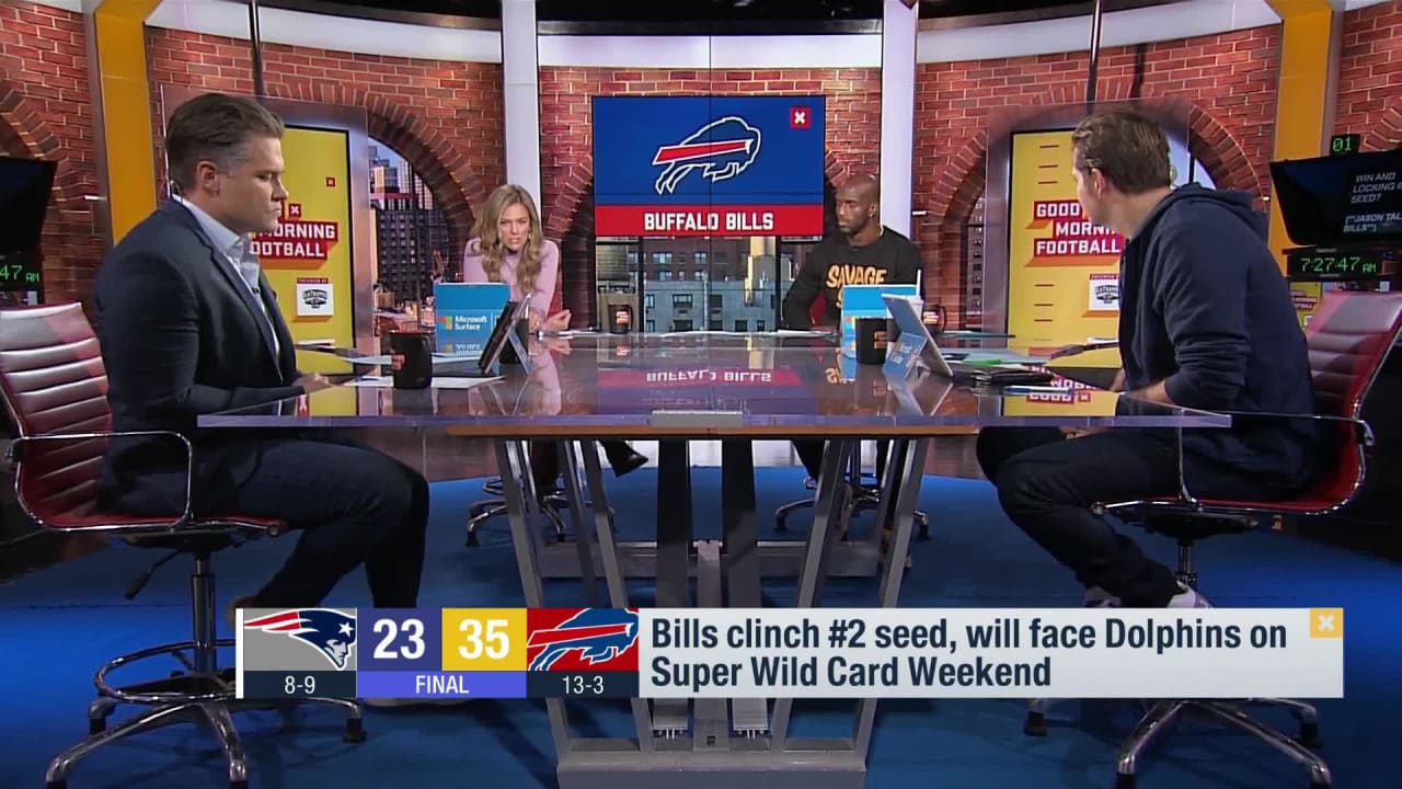 New England Patriots 23-35 Buffalo Bills, Bills clinch no. 2 seed