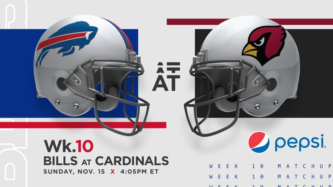 Bills at Cardinals Week 10 | How watch, listen