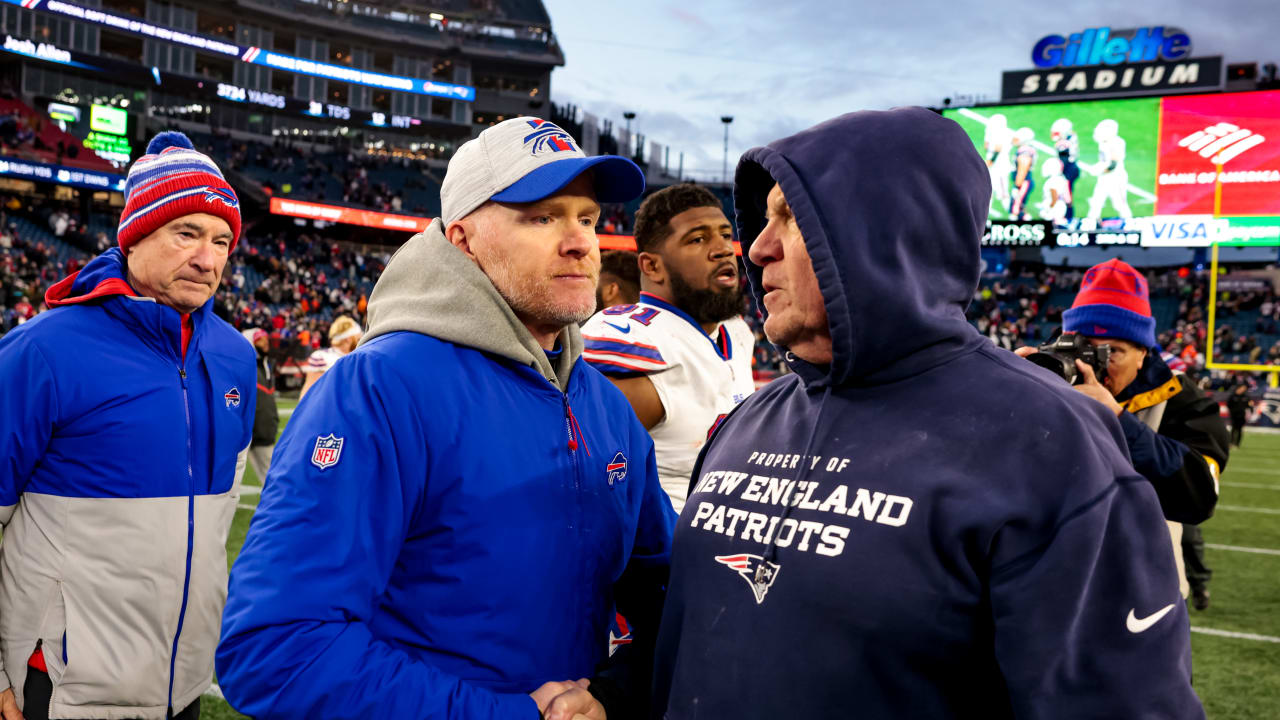 Bills coaches prep for Wild Card chess match with Patriots