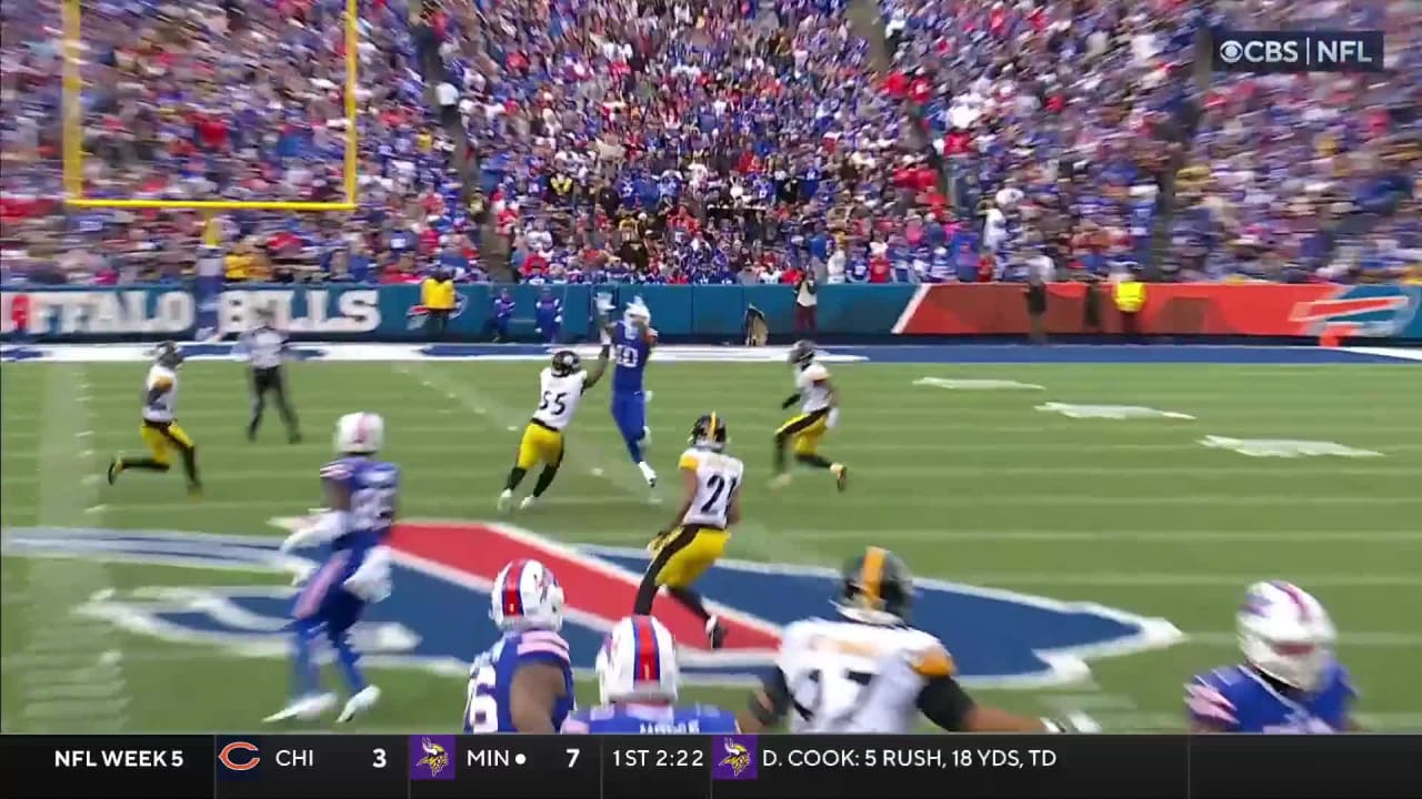 Khalil Shakir highpoints contested Josh Allen pass for 31yard
