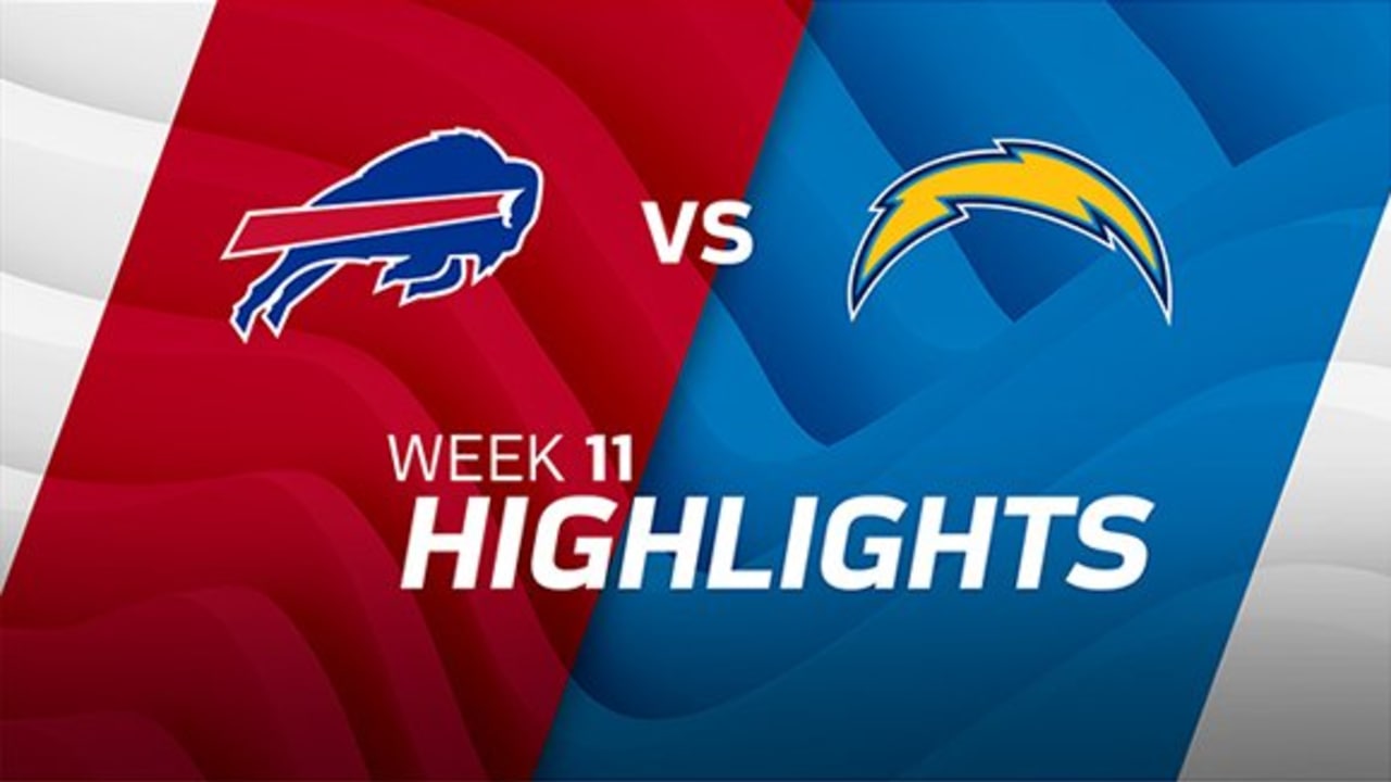 Buffalo Bills Vs. Los Angeles Chargers Highlights | Week 11