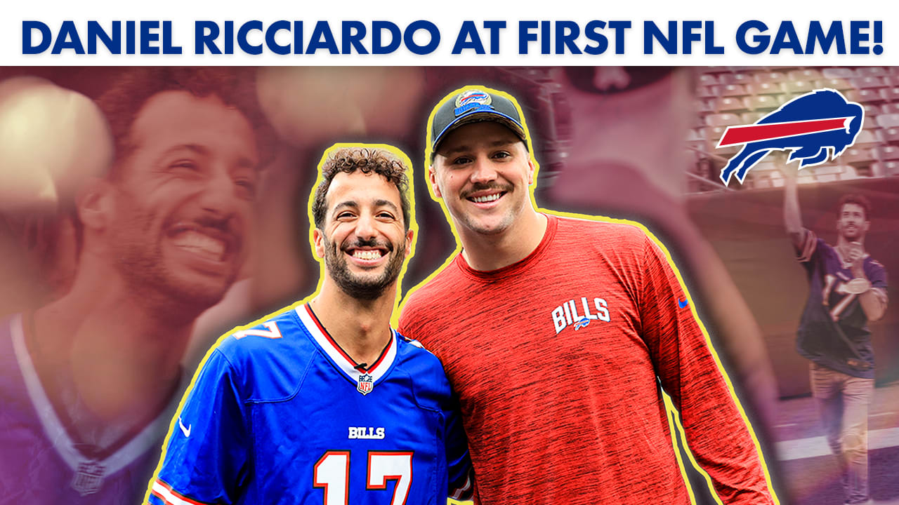 Taking F1 Star Daniel Ricciardo On The Field Pregame With Josh Allen