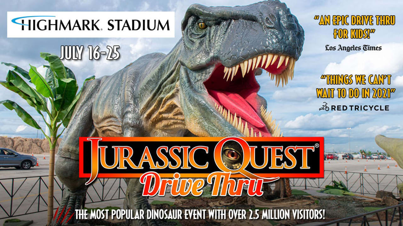 Jurassic Quest Drive Thru Dinosaur Experience at Highmark Stadium