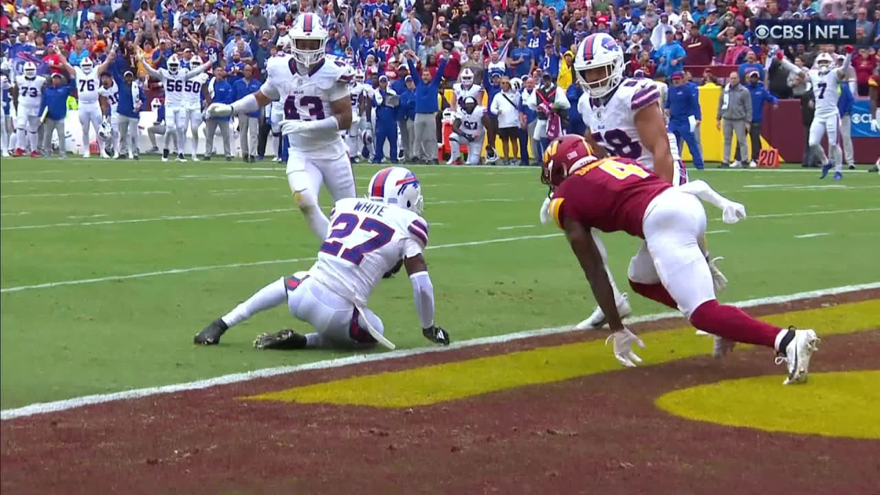 Tre'Davious White intercepts Mike White's deep launch