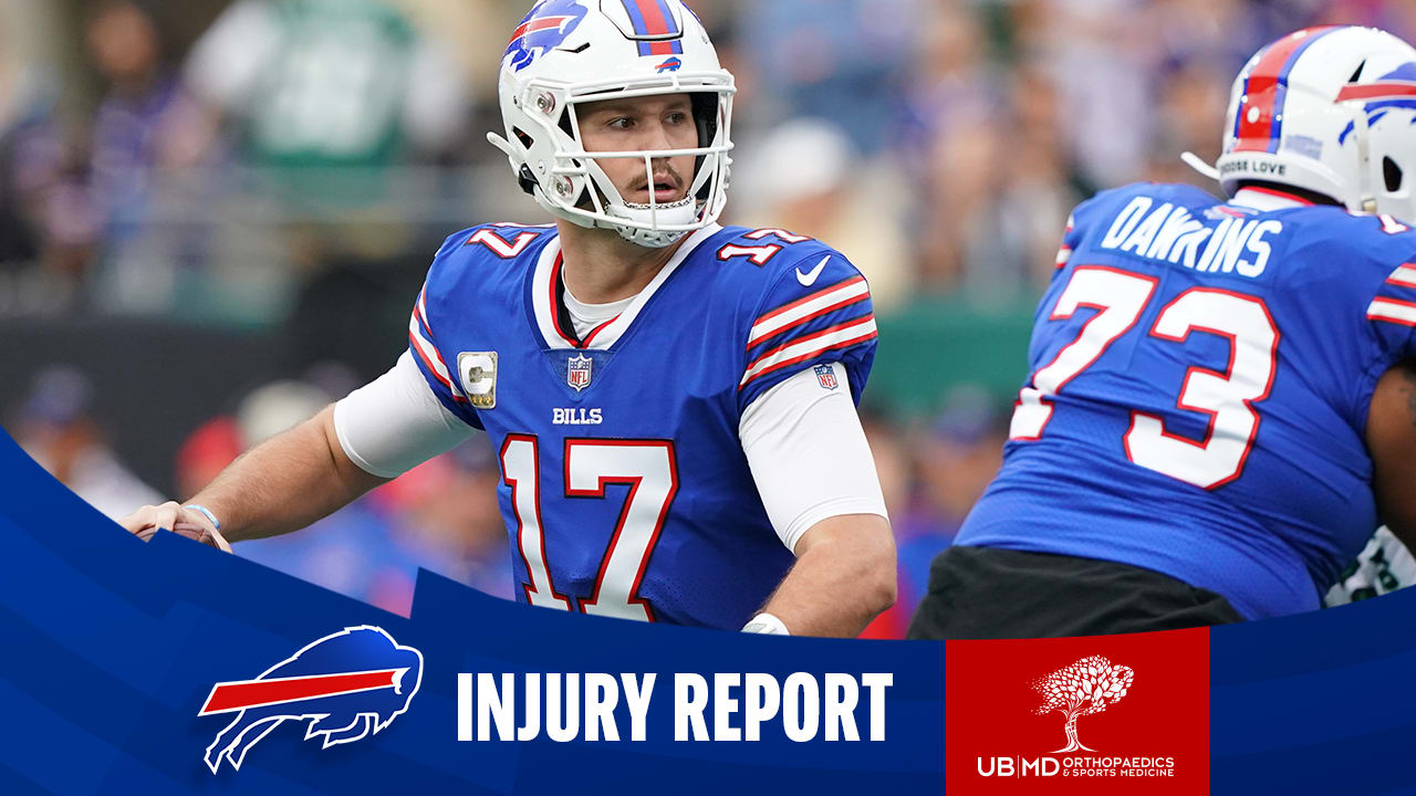 Bills QB Josh Allen listed as questionable ahead of Sunday vs. Vikings