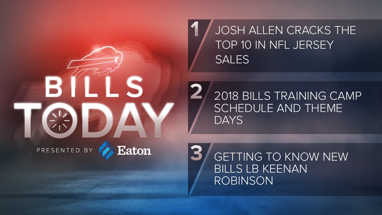 Buffalo Bills QB Josh Allen ranks No. 2 in NFL jersey sales