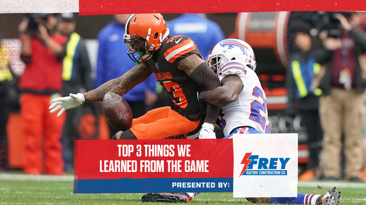 5 takeaways from the Buffalo Bills' 19-16 loss to Cleveland Browns