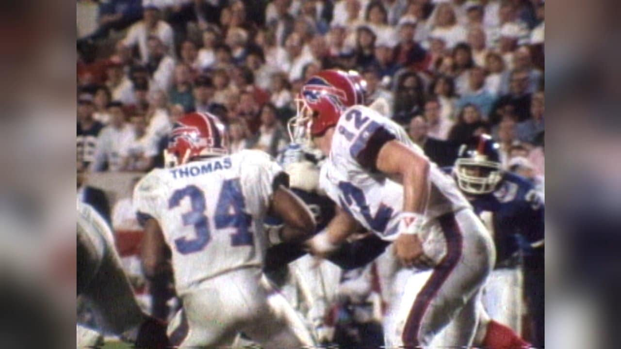 1991 Pro Set Thurman Thomas Gives Bills Lead Super Bowl XXV Replay #52