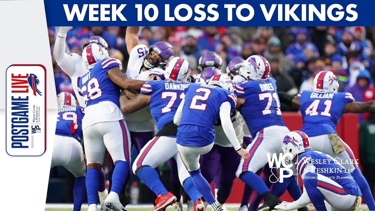 Breaking Down The Buffalo Bills Week 10 Loss To The Minnesota