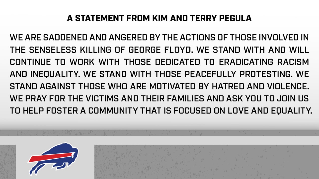 A statement from Kim and Terry Pegula