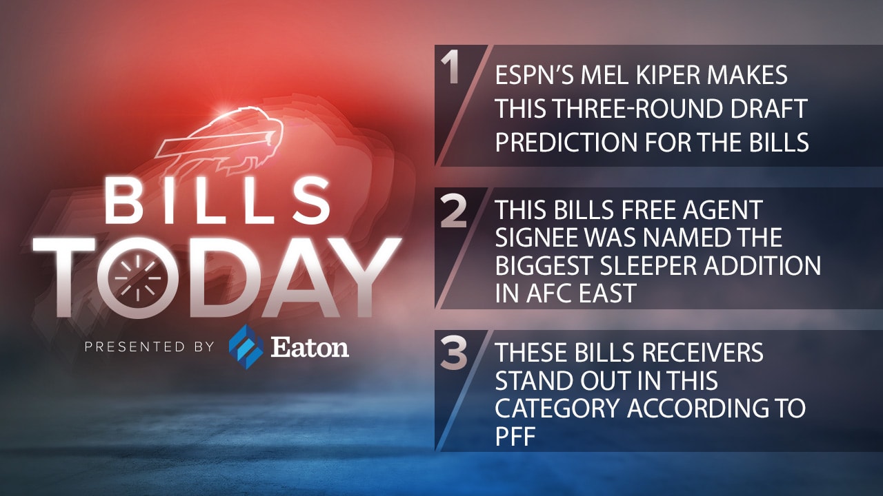 Bills Today: ESPN's Mel Kiper makes this three-round draft prediction for  the Bills