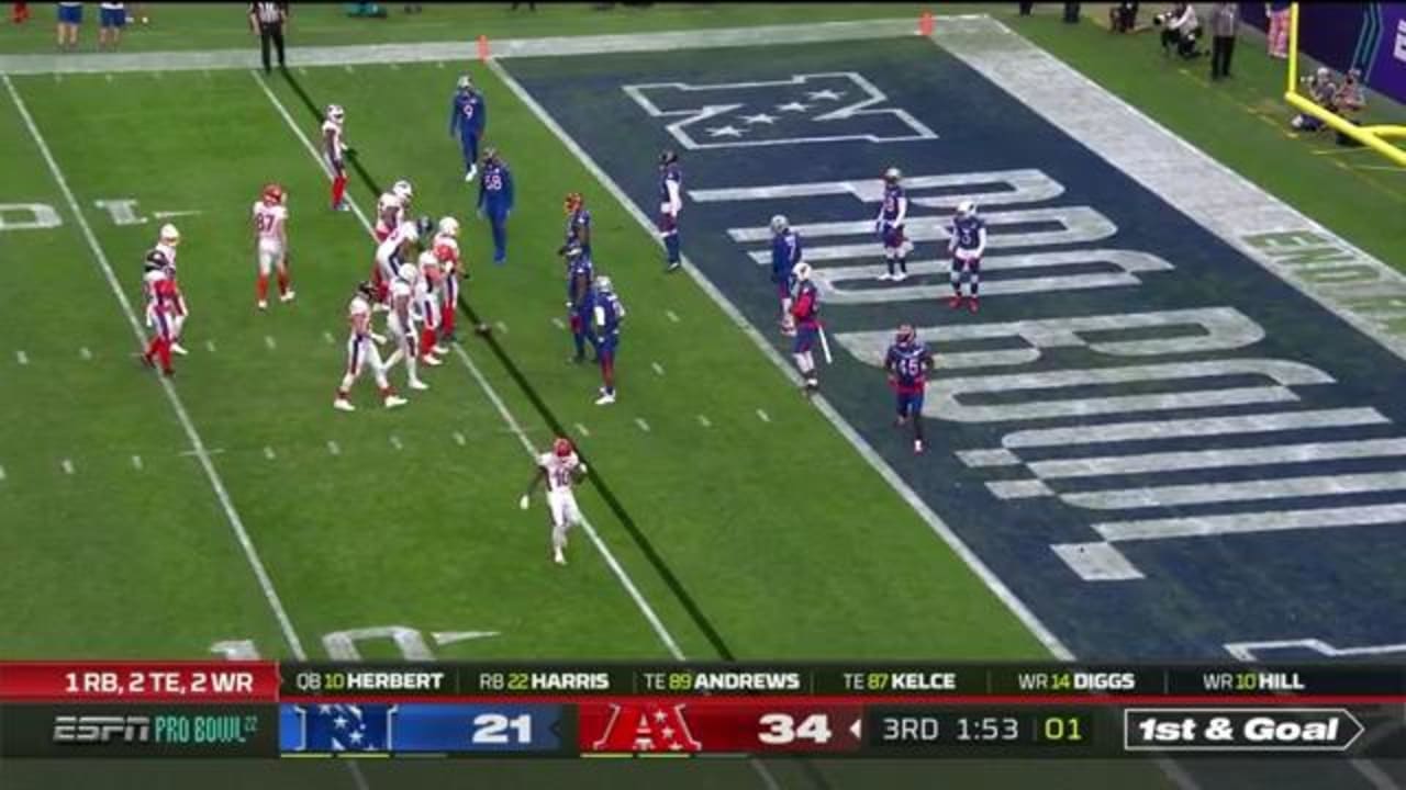 Diggs scores a touchdown as AFC wins 41-35 in Pro Bowl