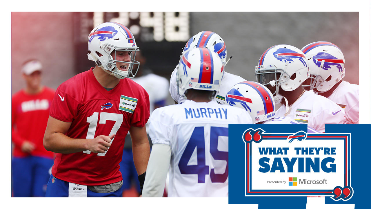 What they're saying Teammates back Josh Allen as Bills prepare for