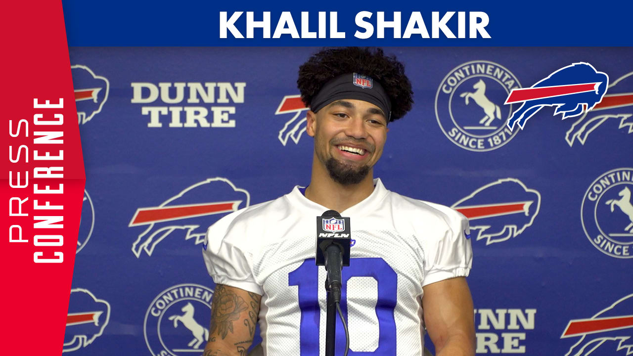 Khalil Shakir warms up before the Bears pre-season game - 2023 Buffalo Bills  - Bills Fans