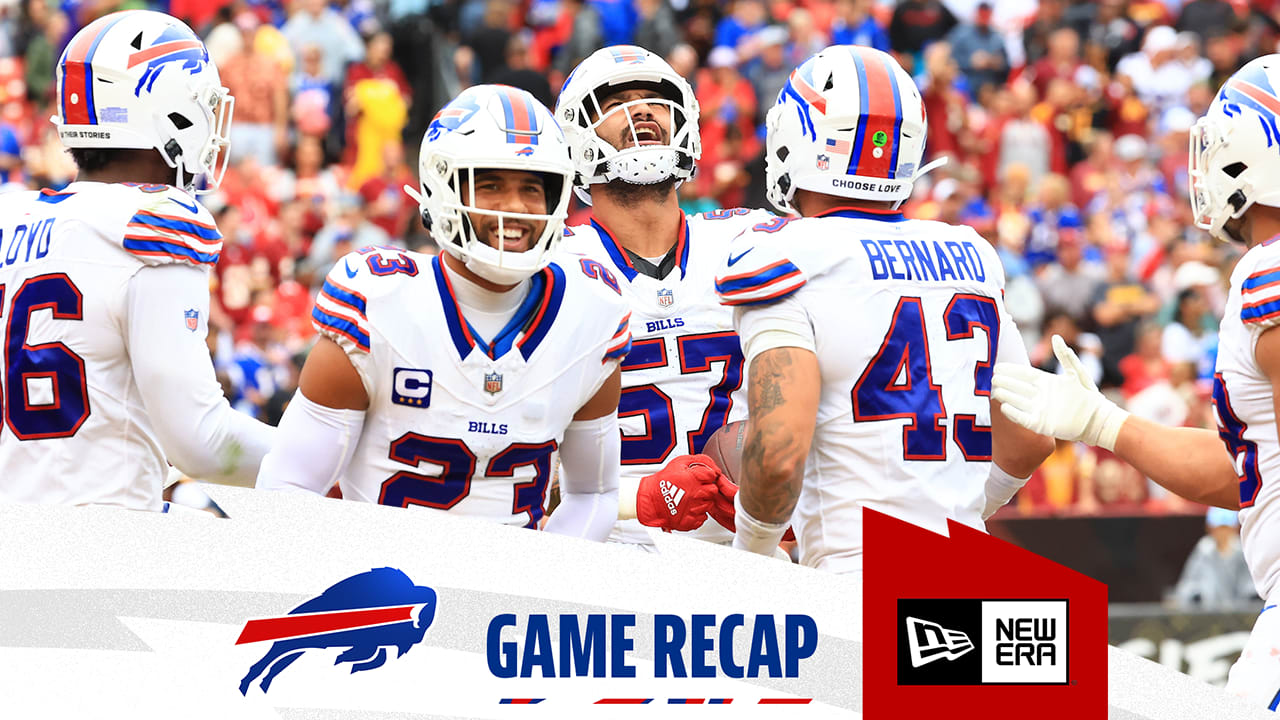 Bills 37, Commanders 3 Game Recap, highlights + stats to know