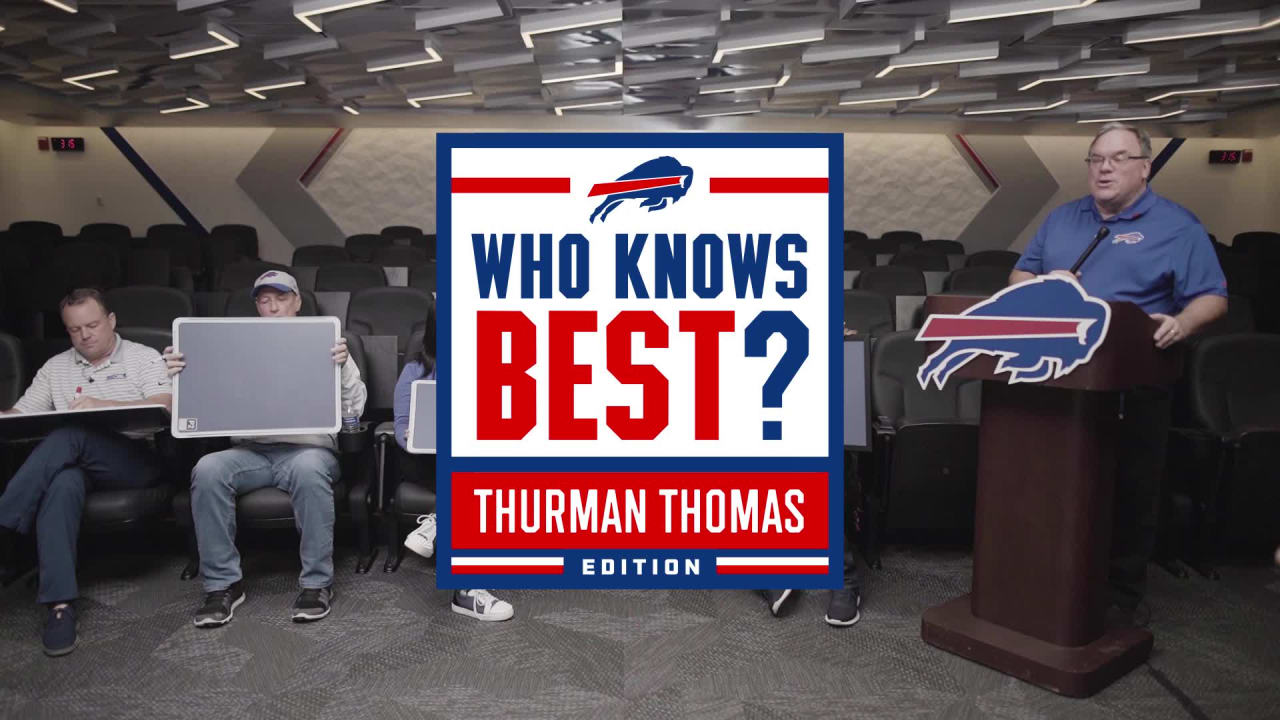 Watch Bills legend Thurman Thomas surprise ususpecting fans with season  tickets