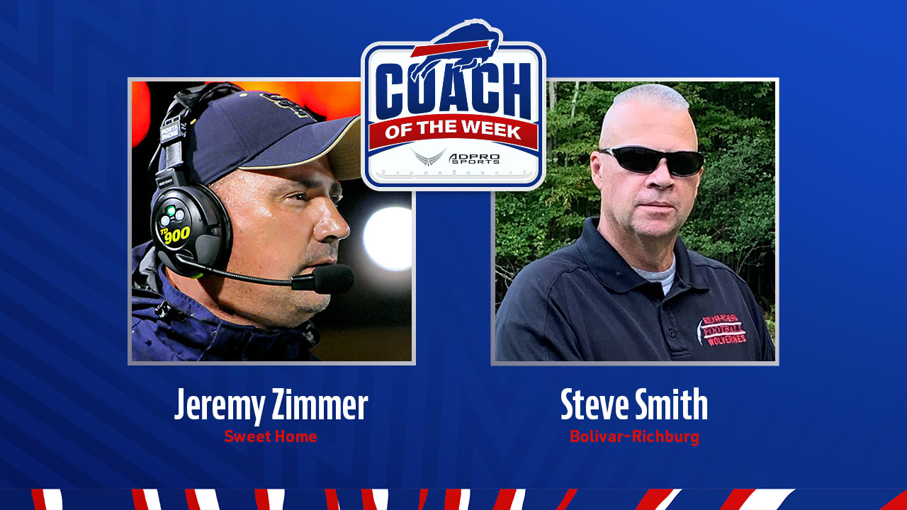 Jeremy Zimmer & Steve Smith earn Bills-ADPRO Sports high school coach of  the week honors