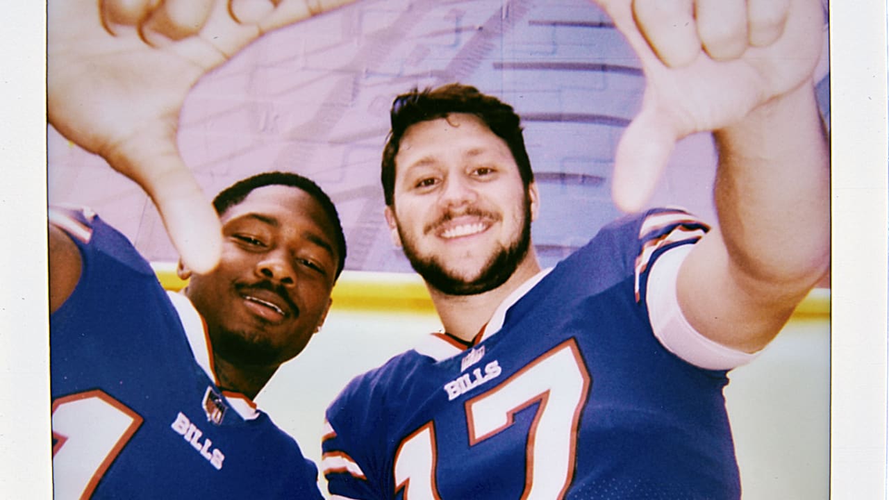 Best photos from the Josh Allen and Stefon Diggs SI for Kids cover shoot