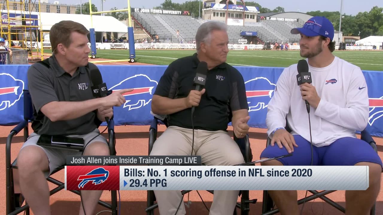 Inside Training Camp Live' Buzz: Lions aim to live up to hype; Josh Allen  offers new look for Bills' offense