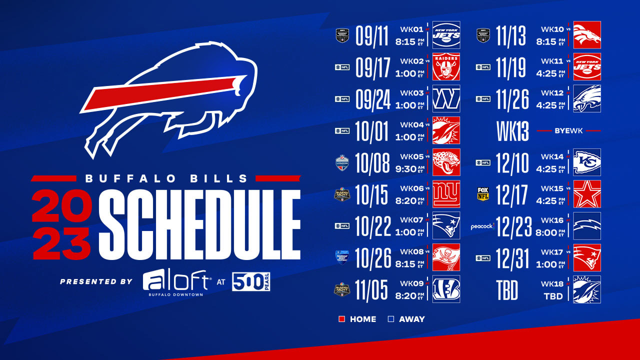 2023 NFL Schedule release: Bills-Jets in MNF opener; Eagles-Chiefs rematch  in Week 11