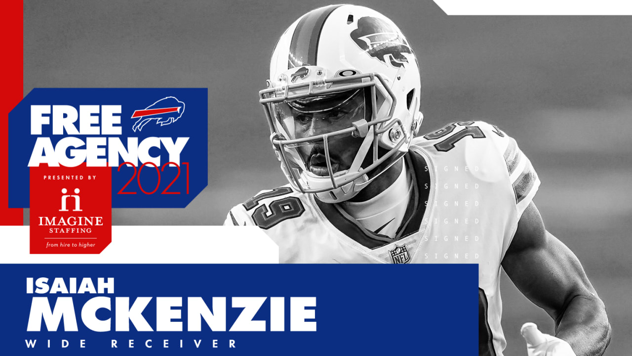 Isaiah McKenzie football Paper Poster Bills 5 - Isaiah Mckenzie - Sticker