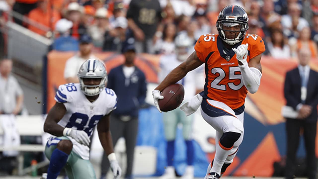 Tyrone Braxton of the Denver Broncos celebrates after the Broncos