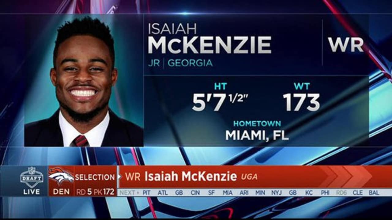 Broncos draft Isaiah McKenzie at No. 173