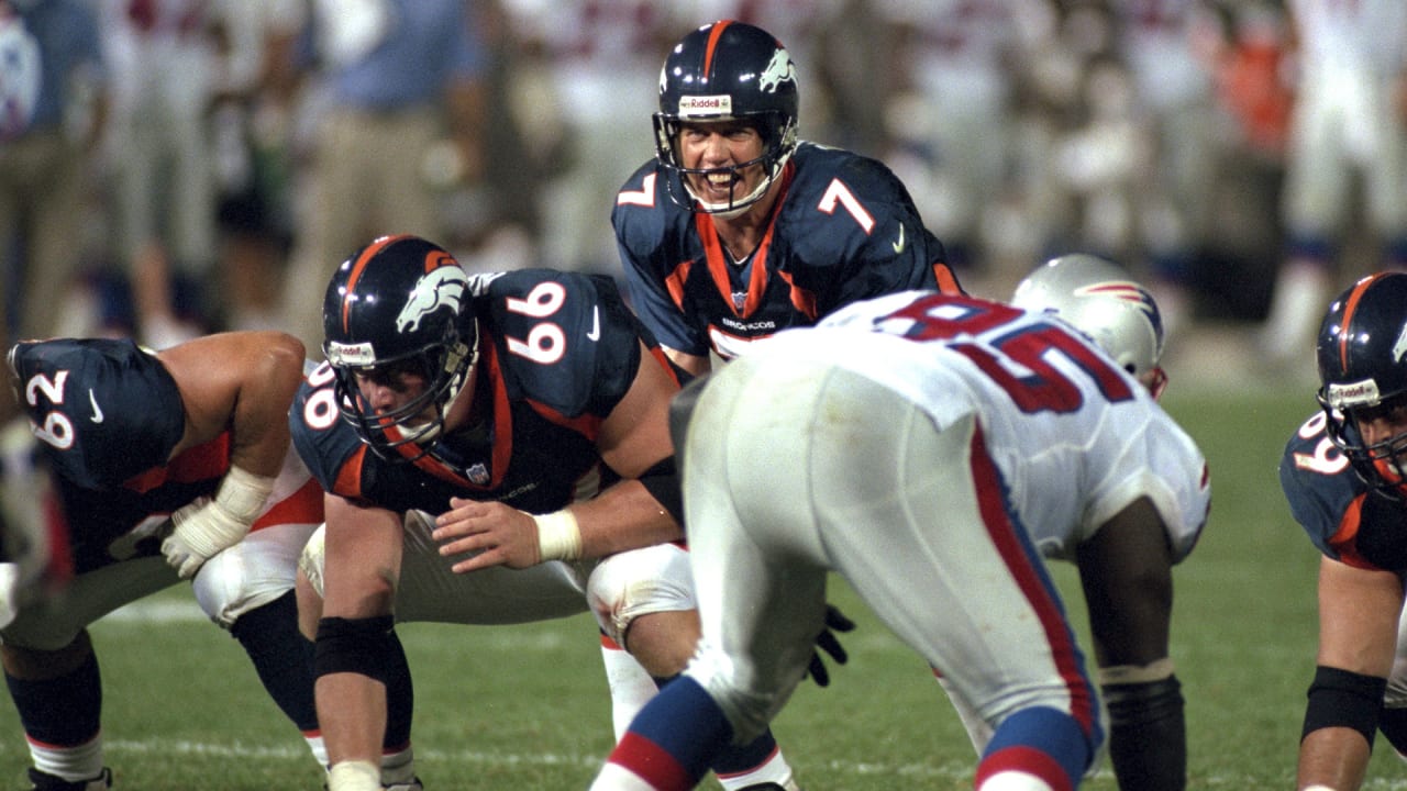 Lot Detail - 1998 John Elway Denver Broncos Game-Used White Road Jersey