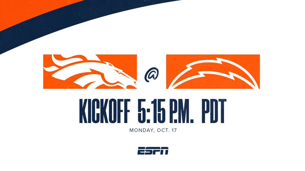 What channel is Broncos vs. Chargers on today? Schedule, time for 'Monday  Night Football' in Week 6