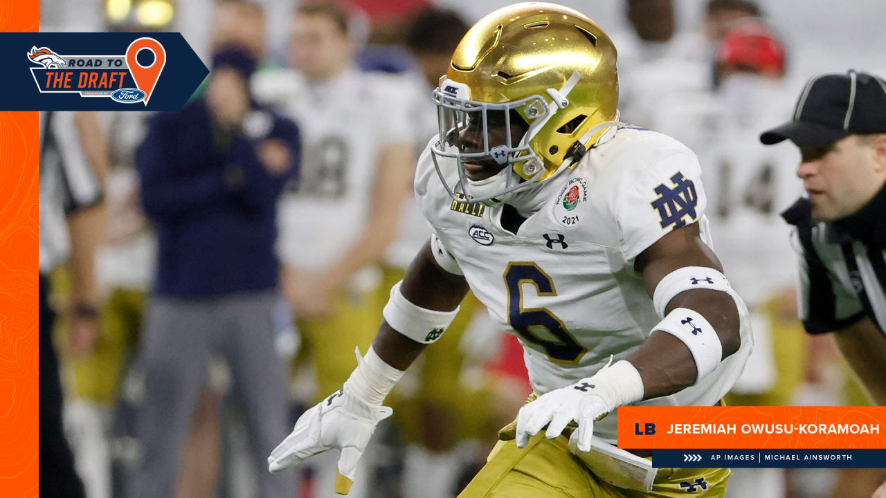 Notebook: Notre Dame LB Jeremiah Owusu-Koramoah wins Butkus Award