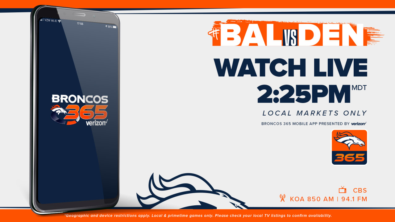 denver broncos game today live